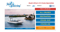 Desktop Screenshot of justcruising.co.za